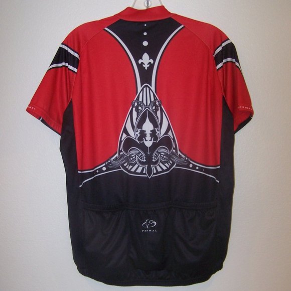 MEN'S PRIMAL " FLEUR de LIS " CYCLING JERSEY SHIRT - Picture 5 of 10